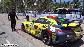 In the pits at the Thailand Super Car GT4 Practice Race Bangsaen Grandprix [upl. by Ithnan]