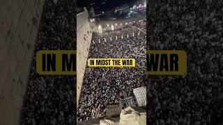 Record breaking amounts of Jews FLOCKED to the Western Wall to pray before Yom Kippor israel [upl. by Etnoled149]