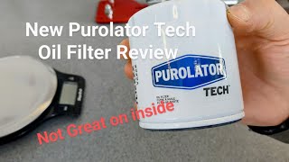 New Purolator Tech oil filter Review [upl. by Nauqyt]