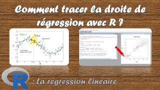 21 Comment faire un nuage de points et tracer la droite de régression [upl. by Shipley]