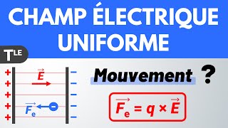 Mouvement dans un CHAMP ÉLECTRIQUE UNIFORME ✅ Terminale Spécialité [upl. by Gorski]