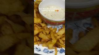 French fries craving… French fries  happiness  perfect combo😍😩 subscribefoodyoutubeshorts [upl. by Vaas905]