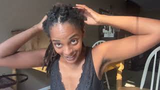 RETWISTING MY SEMIFREEFORM LOCS  First retwist of 2024 [upl. by Brittnee]