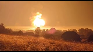 BREAKING The Ukrainian Armed Forces managed to hit a huge ammunition arsenal in Toropets Oblast [upl. by Sanchez]