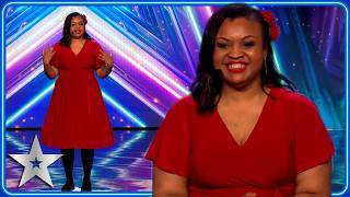 Impressionist Suzi Wild left the Judges in STITCHES  Unforgettable Audition  Britains Got Talent [upl. by Drusy]