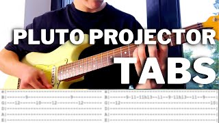 How to play Pluto Projector EASY GUITAR TUTORIALTABS shorts [upl. by Hayn]