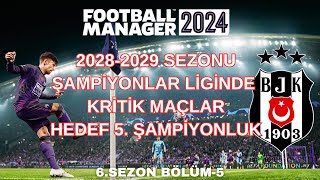 Football Manager 2024  ŞAMPİYONLAR LİGİNDE SON 16 DAYIZ  HEDEF 5ŞAMPİYONLUK  6 SEZON  5BÖLÜM [upl. by Melmon615]