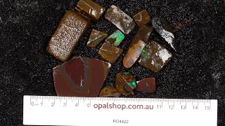 Ro4422  Boulder Opal parcel from Queensland Australia [upl. by Neetsirk993]