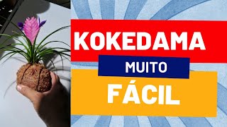 Faça kokedamas na maneira fácil com três componentes [upl. by Onitram]