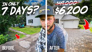 They said I couldnt do it so I tried – Paver Driveway Build DIY [upl. by Ludovick]