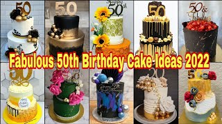 Fabulous 50th Birthday Special Cake Design Ideas 202250th Birthday CakeBirthday Cake Design 2022 [upl. by Anyah393]