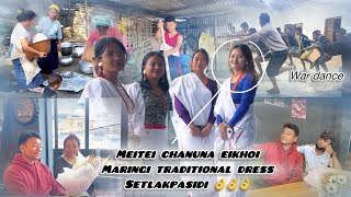 Meitei chanuna Maring traditional dress setlakpasidi👌👌dry flower contact twbirakpa Yarani mym [upl. by Haleeuqa]