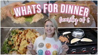 EASY DINNER IDEAS  WHATS FOR DINNER FOR MY FAMILY OF 6  WW DINNER IDEAS [upl. by Amapuna735]