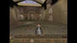 Quake 1 Gameplay  Hard  E1M1 ORIGINAL GRAPHICS [upl. by Edras]