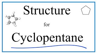 Structural Formula for Cyclopentane and molecular formula [upl. by Wyn]