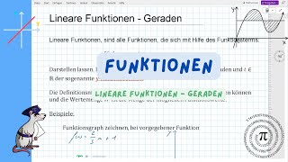 Lineare Funktionen  Geraden [upl. by Nara753]