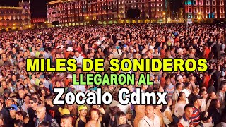 ESTO PASO EN EL ZOCALO DE CDMX  ALGO HISTORICO  MILES DE SONIDEROS LLEGARON A BAILAR SONORAMICO [upl. by Cindee]