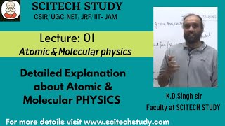 Atomic and Molecular Physics  Atomic and Molecular Structure  Msc amp Bsc physics  NET amp JAM [upl. by Zebapda]