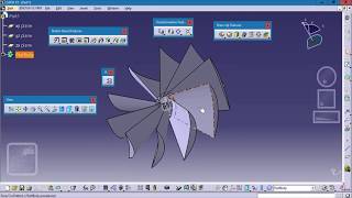 Turbine Design in CATIA V5Mechanical Design Shape Design [upl. by Airtal]