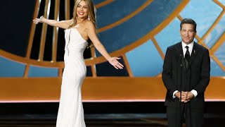 Funny Or Insulting Sofia Vergara Twirls On Revolving Pedestal At The Emmys [upl. by Alrick]