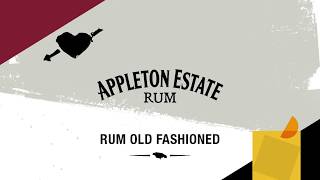 Appleton Estate Rum Old Fashioned  Cocktail Recipe [upl. by Atinal497]