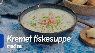 Kremet fiskesuppe med sei  Middag på 15 min  REMA 1000 [upl. by Mota]