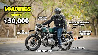 Continental GT 650 LOADINGS Worth ₹50000🔥 GURSEWAK EXHAUSTS💥 [upl. by Keemahs534]