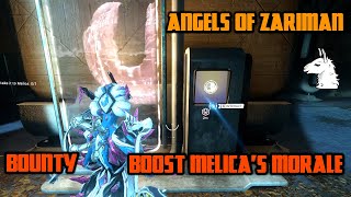 Lets Play Warframe  Angels of Zariman Bounty  Boost Melicas Morale  Halako Perimeter [upl. by Dnalyk]