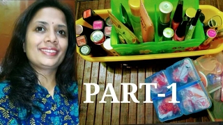 How To Organize Cosmetics in Hindi  Organize Your Makeup Without Dressing Table [upl. by Hako]