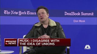 Elon Musk I disagree with the idea of unions [upl. by Akanke]