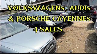 PRICES OF VOLKSWAGENs AUDIs amp PORSCHE CAYENNEs IN LAGOS TODAY [upl. by Boland]