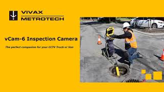 VivaxMetrotech vCam 6 Push Camera Inspection of small diameter main lines [upl. by Maxma]