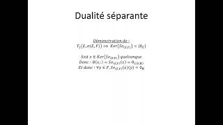 Espaces vectoriels topologiques partie 20  Dualité séparante [upl. by Kovacs]