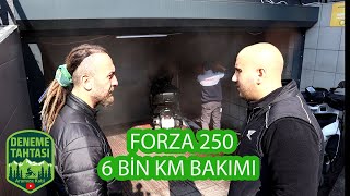 Forza 250 Muhabbeti ve 6 bin km Bakımı [upl. by Herzel596]