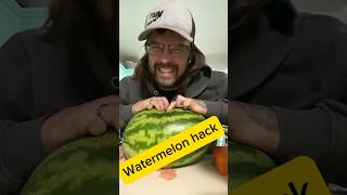 Open A Watermelon Nooo Waaay foodhack [upl. by Tterb]