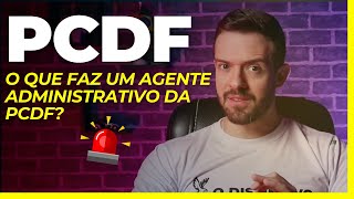 Concurso PCDF AGENTE ADMINISTRATIVO O que faz um analista nível médio [upl. by Bronder]