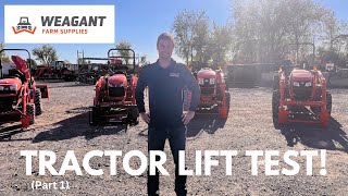 Kubota Compact Tractor Comparison amp Lift Test  Choosing the Best for Hobby amp Equine Farms Part 1 [upl. by Edrahs]