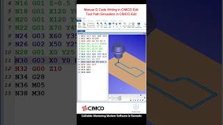 Manual G Code Writing in CIMCO Edit  Tool Path Simulation in CIMCO Edit CIMCOtoolpathsimulation [upl. by Ettennat241]