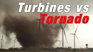 Wind turbines hit by tornado near Crowell amp Lockett Texas  4th May 2022 [upl. by George428]