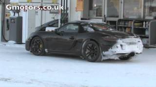 2012 Porsche Boxster 981 Winter Testing In Sweden [upl. by Arayk]