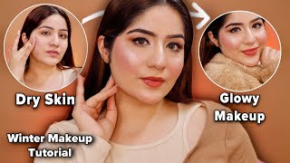 Step by Step✅ DRY SKIN WINTER Makeup Tutorial❄️ ✨ [upl. by Julis]