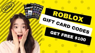 Unused Roblox Gift Card Codes 2024 – New Method [upl. by Feune]