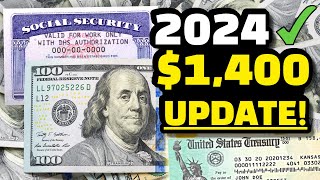 Stimulus Alert 1400 Check for 2024 Heres What You Need to Know [upl. by Nellda]