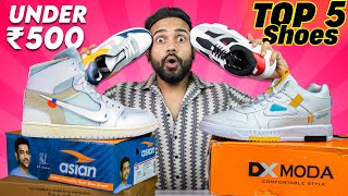 TOP 5 Shoes Under ₹500  Best Sneakers Shoes For Boys ₹500 [upl. by Behah]