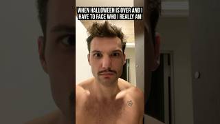 HALLOWEEN MUSTACHE comedy vlog skits sketchcomedy cosplay funny shaving halloween trending [upl. by Layton10]