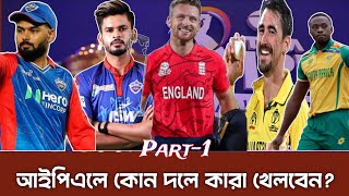 IPL Mega Auction 2025  কোন দলে কারা খেলবেন CricSpo [upl. by Einttirb]