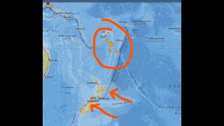 Cluster of Earthquakes Tonga Trench area Sunday Earthquake update 10202024 [upl. by Joachim]