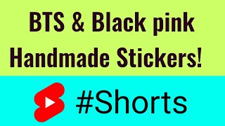 DIY Handmade Stickers 💞 shorts sticker craft [upl. by Enelez]