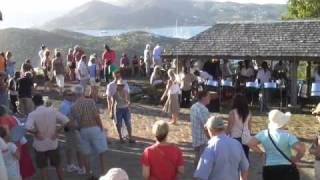 Steel Drum Band at Shirley Heights Antigua playing Land Down Under [upl. by Eryt]