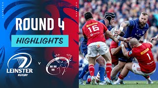 Leinster v Munster  Highlights  Round 4  URC 202425 [upl. by Giddings759]